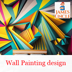 Wall painting design Mr. Pinku Das in Bangur Avenue